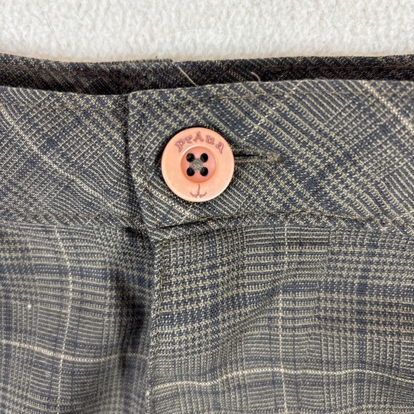 PrAna Mens Breathe Straight Fit Pants Size 34x30 Side Pocket Plaid Brown - Picture 6 of 12